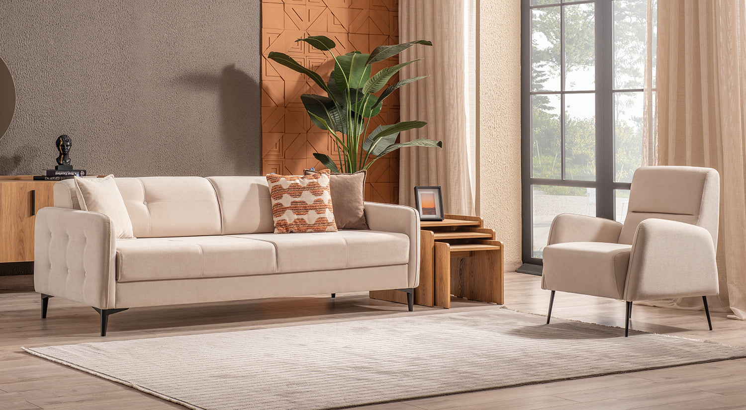 Set Sofa Pluss - (3+2+1 kursî)